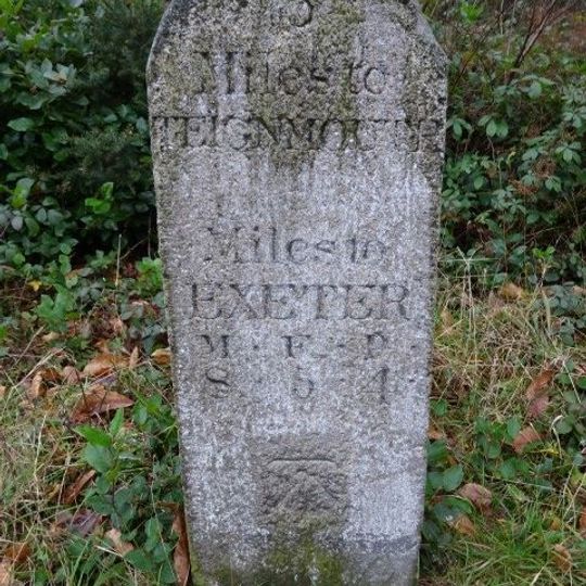 Milestone, Colley Lane, 50m S of Ashcombe small roundabout, beside Mamhead jct with A380