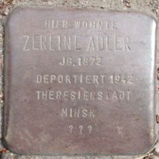 Stolperstein dedicated to Zerline Adler
