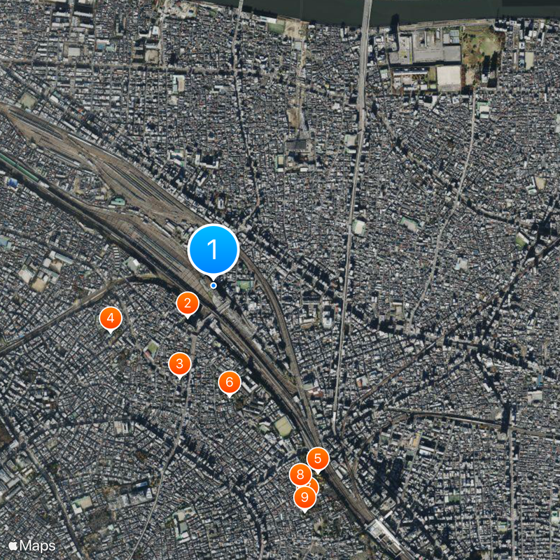 East Japan Railway Company, Tōkyō Metropolitan Area Headquarters Mapa