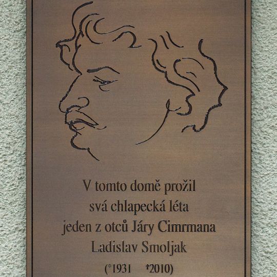 Pamětní deska Ladislava Smoljaka v Praze