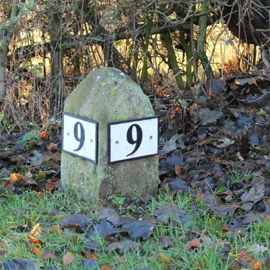 Milestone, High Hesket, S end of village, Old Town
