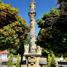 Virgin Mary Assumption column in Mimoň