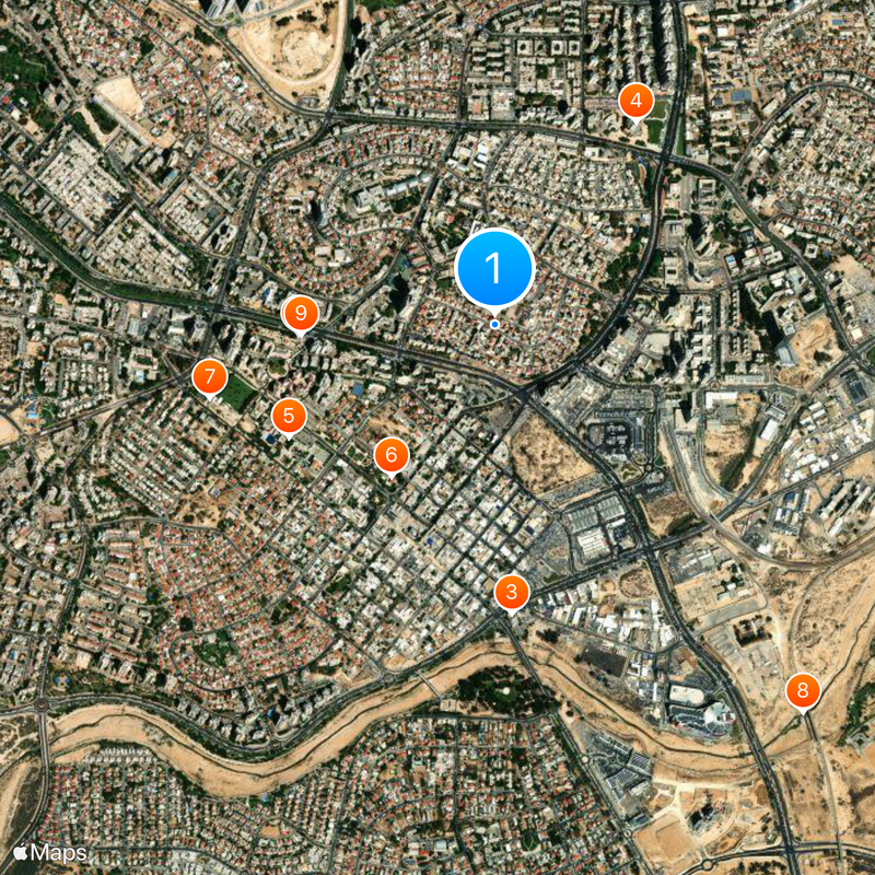 Be’er Scheva Karte