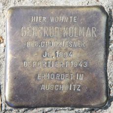 Stolperstein dedicated to Gertrud Kolmar