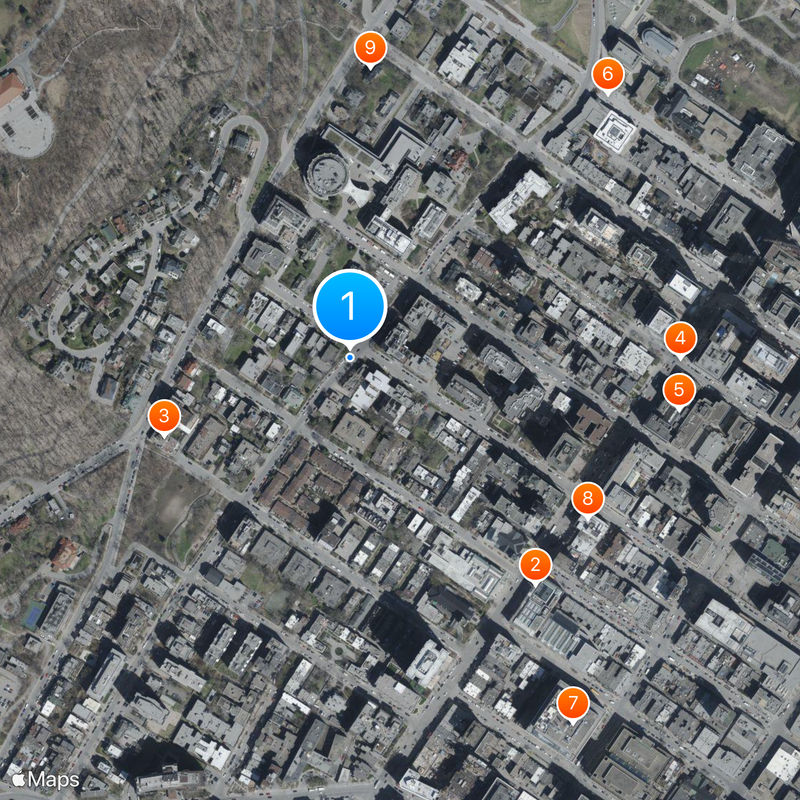 Golden Square Mile Map
