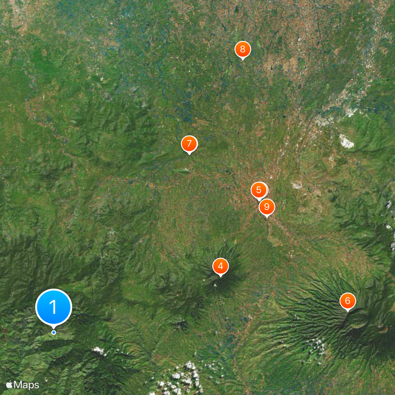 Mount Halimun Salak National Park Mapa