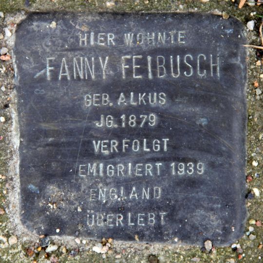 Stolperstein en memoria de Fanny Feibusch