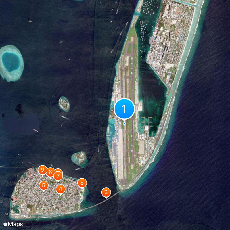 Velana International Airport Map