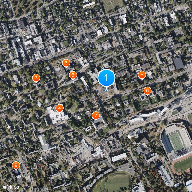 Princeton School of Public and International Affairs Map