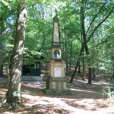 Pomník Antonína Straucha v parku pod Čeřovkou v Jičíně