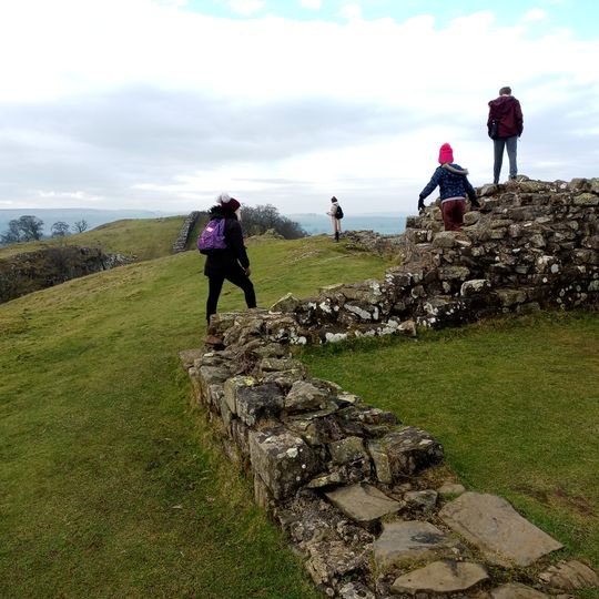 Hadrian's Wall between Walltown Quarry East and Walltown Quarry West in wall mile 45