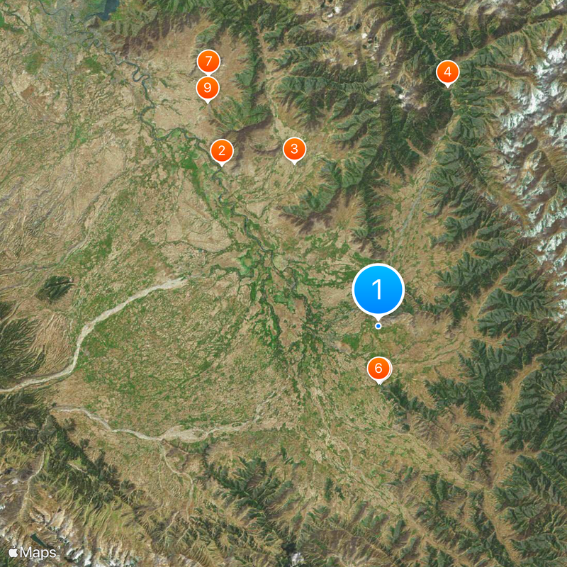 Sonnentempel von Martand Karte