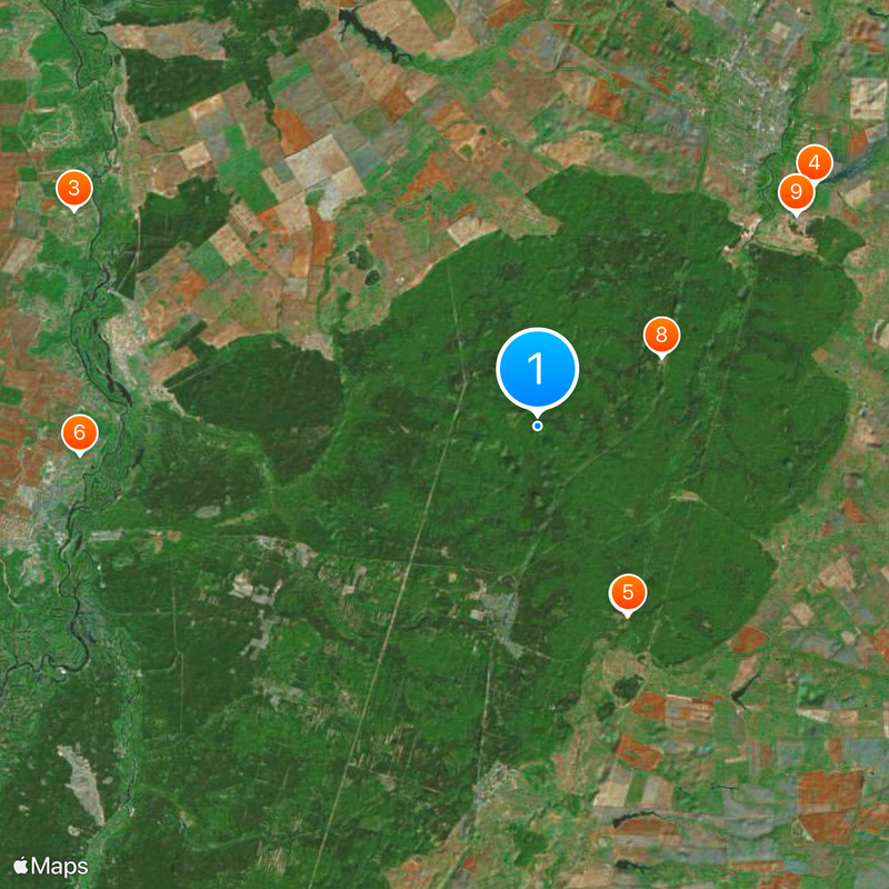 V. Peskov Voronezhsky State Nature Biosphere Reserve Mappa