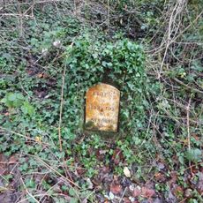 Milestone, nearly opp. joining track, nr railway cutting to tunnel