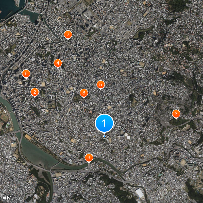 Okinawa Shogaku High School Map