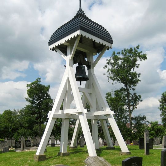 Wooden bell tower in Nes, Heerenveen