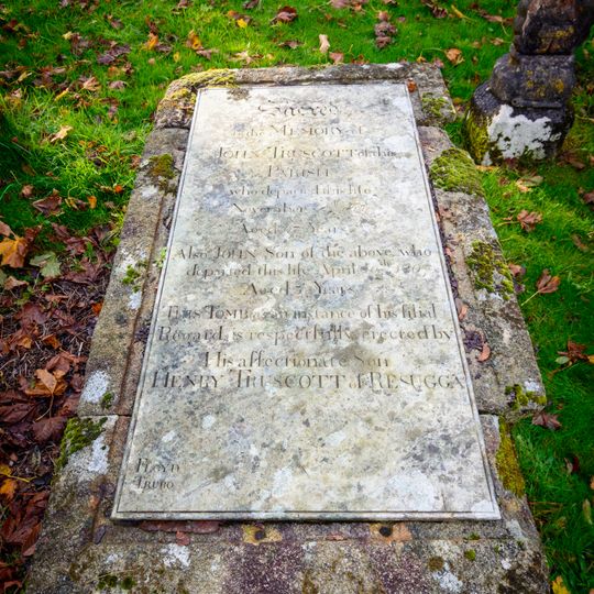 Truscott Monument In The Churchyard About 16 Metres South West Of Tower Of Tower Of Church Of St Stephen