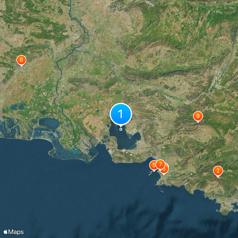 Bouches-du-Rhône Map