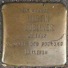 Stolperstein dedicated to Martin Cobliner