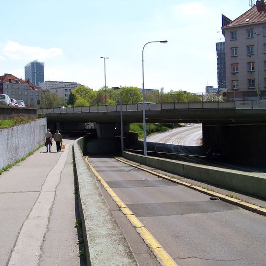 Bridge of 5. května street over Táborská