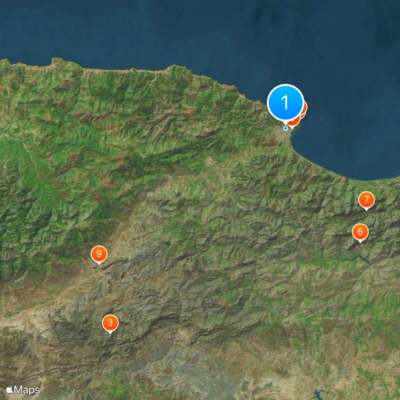 Prowincja Bidżaja Mapa