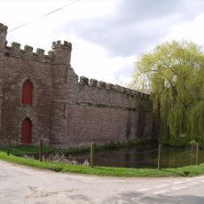 Barn On West Side Of Farmyard And Curtain Wall Enclosing Yard At Bollitree Castle