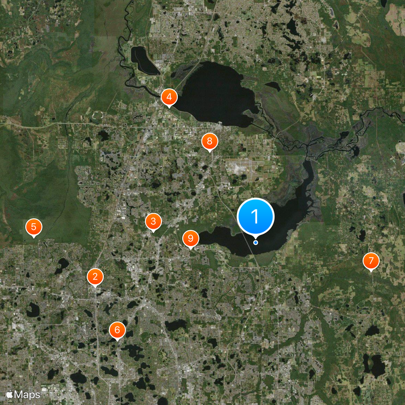 Condado de Seminole Mapa