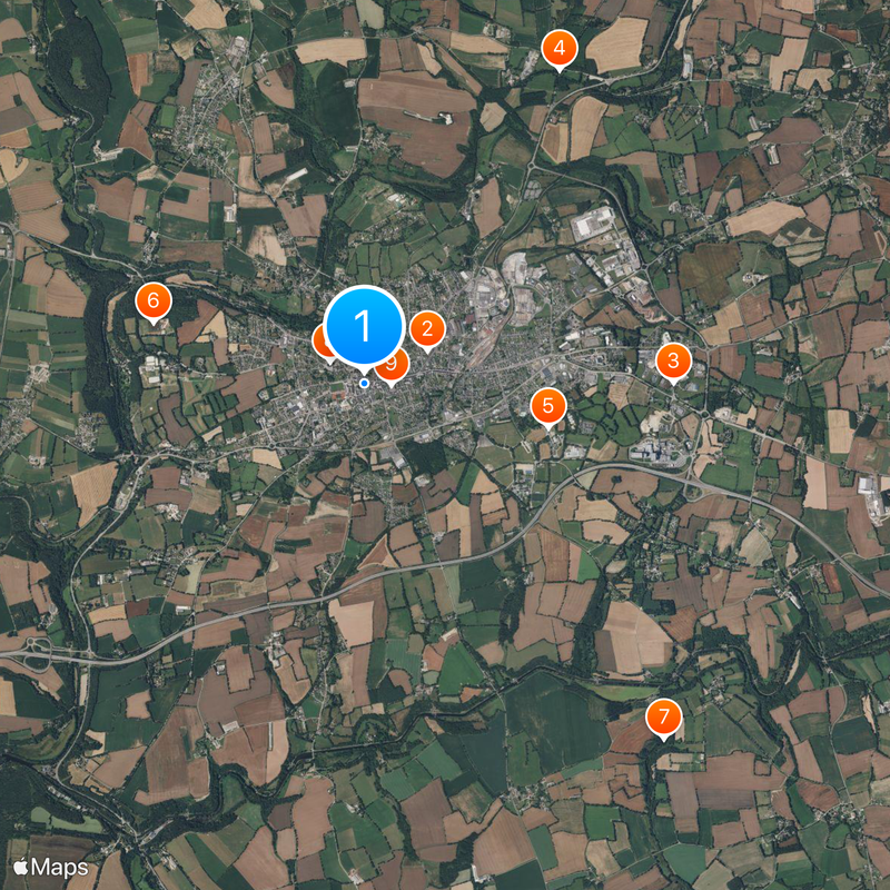 Carhaix-Plouguer Carte