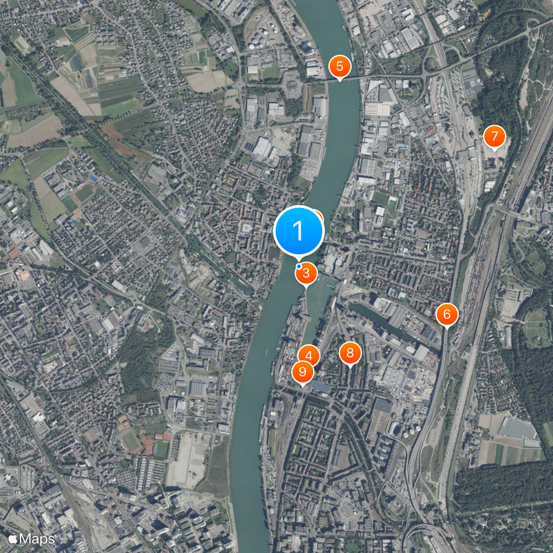 Germany–Switzerland border Map