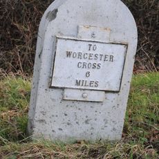 Milestone, E of village towards Sale Green