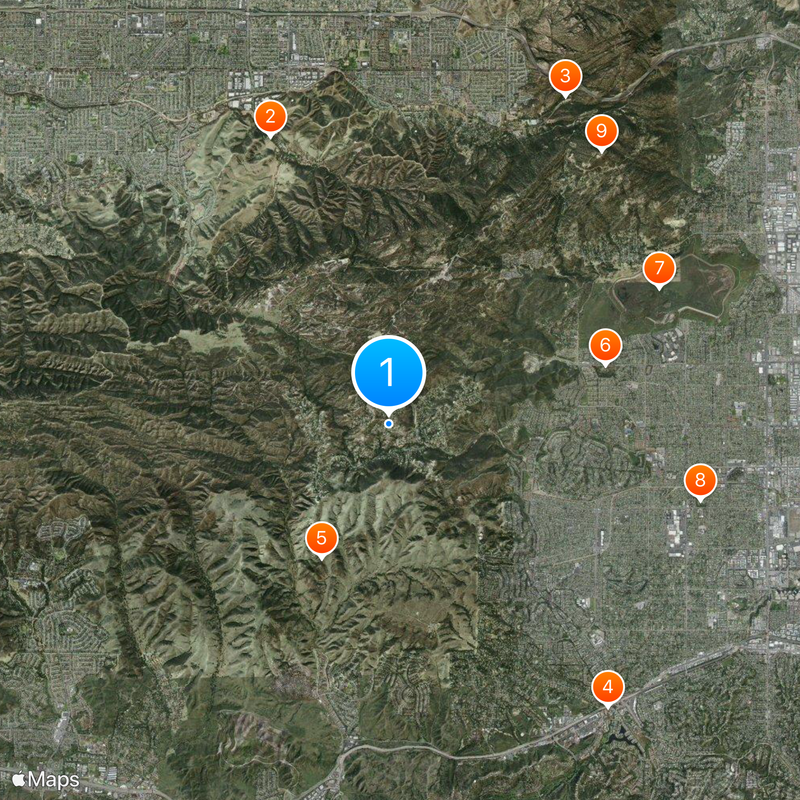 Bell Canyon Map