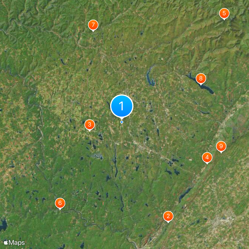 Comté de Sullivan Carte