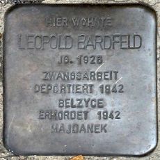 Stolperstein em memória de Leopold Bardfeld