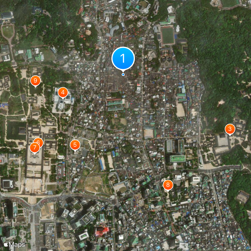 Bukchon Hanok Village Carte