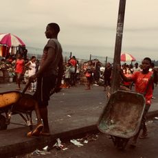 Daily activities at Creek Road market