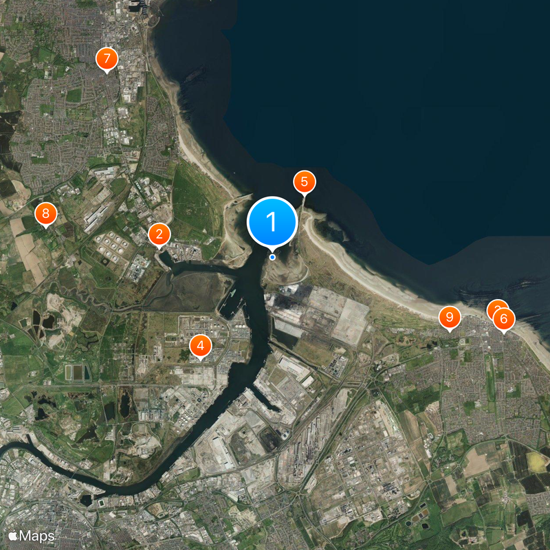 River Tees Map