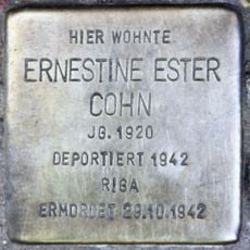 Stolperstein dedicated to Ernestine Ester Cohn