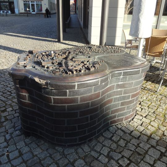 Stadtmodell Senftenberg auf dem Markt