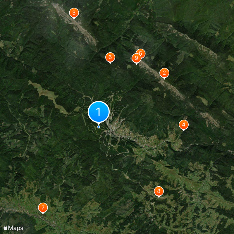 Bukovel Map