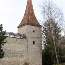 Wachturm Vom Würzburger Tor zum Kummereck in Rothenburg ob der Tauber