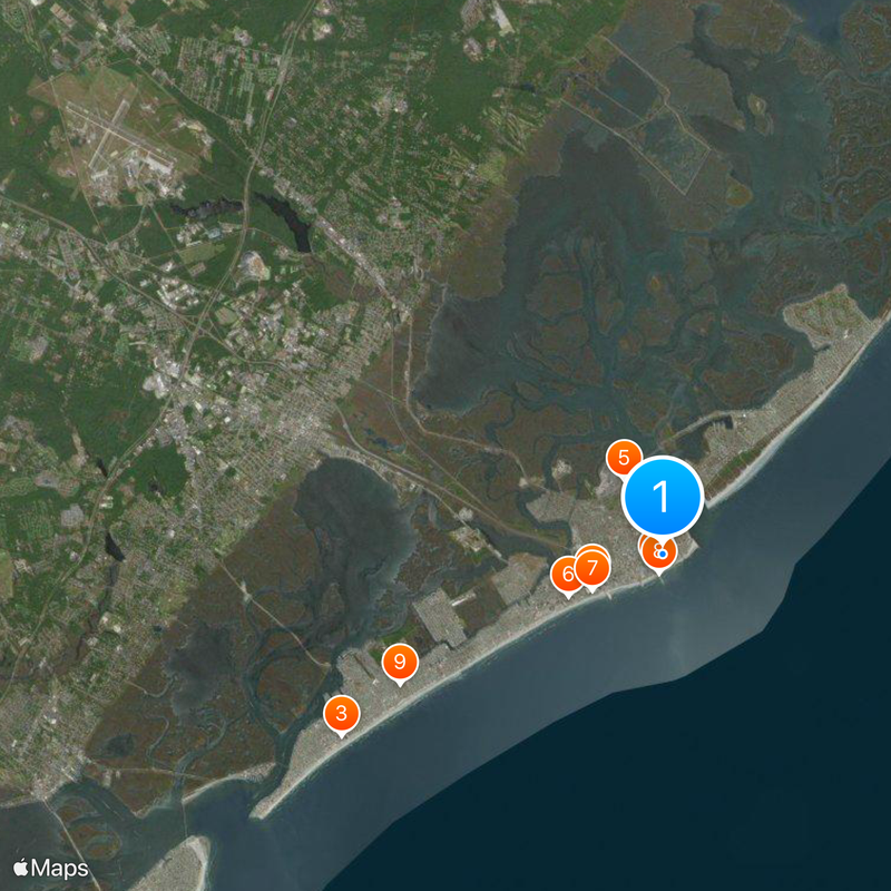 Showboat Atlantic City Mappa