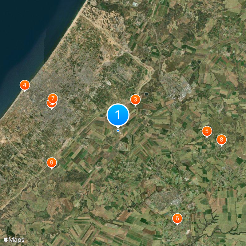 Kfar Aza Map