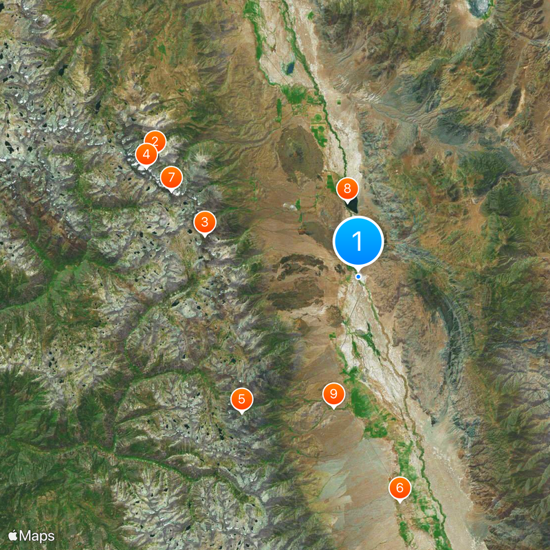 Los Angeles Aqueduct Map