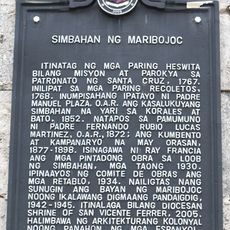 Church of Maribojoc historical marker