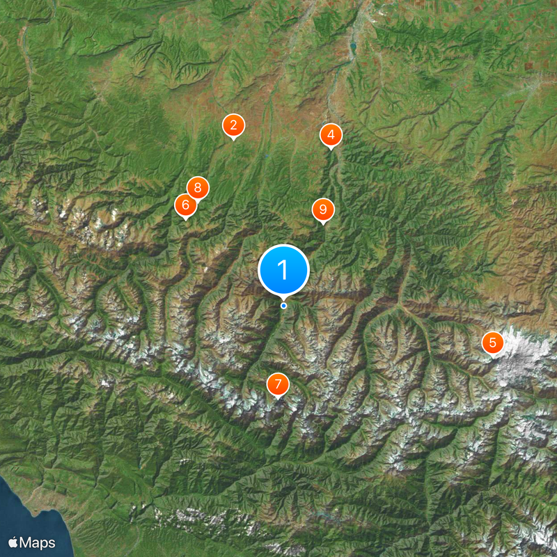 Teberda Map