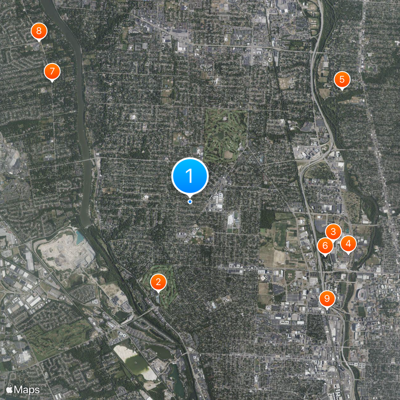 Upper Arlington Karte