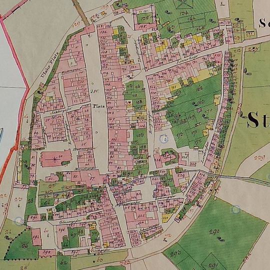 Stadtbefestigung inkl. Gräben und Reste ehem. Befestigungsbauten