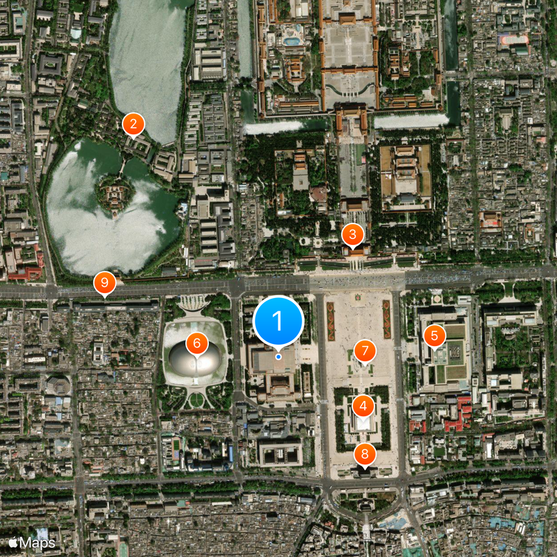 Palais de l'Assemblée du Peuple Carte