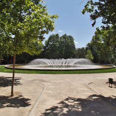 Estanque central del parque de San Isidro