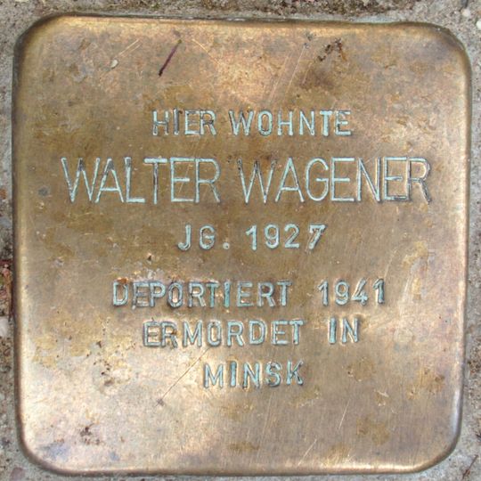 Stolperstein für Walter Wagener